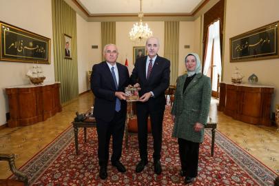 TBMM Başkanı Kurtulmuş, Kamu Başdenetçisi Akarca'yı kabul etti