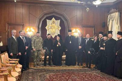 Ukrayna Devlet Başkanı Zelenskiy, Fener Rum Patriği Bartholomeos ile görüştü