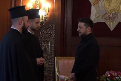 Ukrayna Devlet Başkanı Zelenskiy'den Rum Patrikhanesi'ne ziyaret