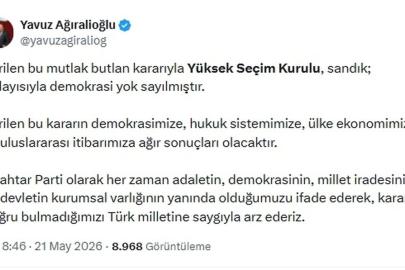Ağıralioğlu: Demokrasi yok sayılmıştır
