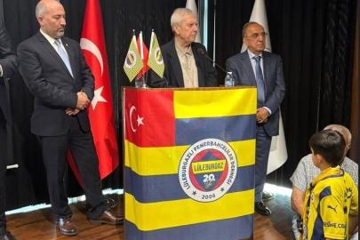 Aziz Yıldırım'a Lüleburgaz'da meşaleli karşılama