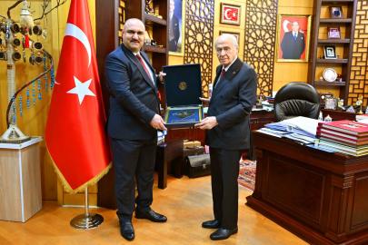 Bahçeli, Kerkük Valisi Muhammed Seman Ağa'yı kabul etti