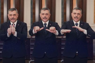 Bakan Çiftçi'den işaret diliyle anlamlı mesaj