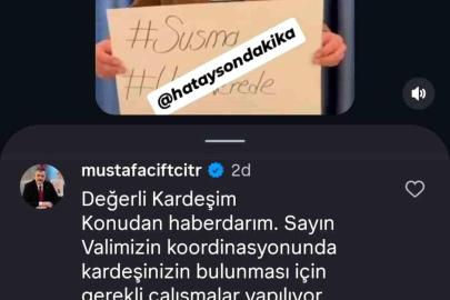 Bakan Çiftçi'den kardeşi kayıp vatandaşa yanıt: "Süreci yakından takip ediyorum"