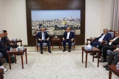 Bakan Fidan'dan HAMAS Siyasi Büro Üyesi Hayye'ye taziye ziyareti