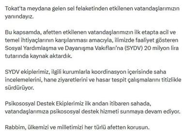 Bakanlık: 20 Milyon Lira Kaynak Aktarıldı