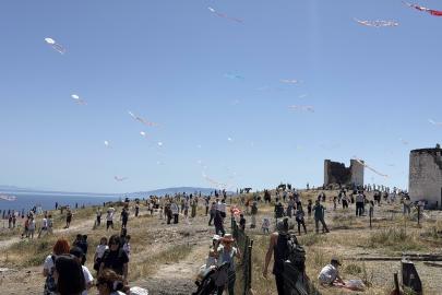 Bodrum’da uçurtma festivalinde renkli görüntülere sahne oldu