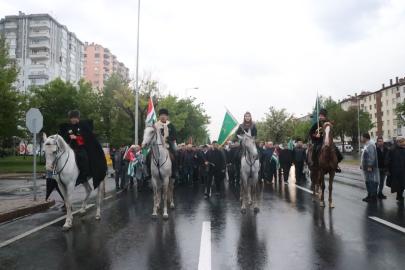 Çerkes Soykırımı ve Sürgünü'nün 162'nci yıldönümünde Kayseri'de anma yürüyüşü