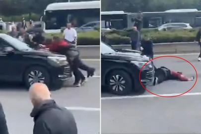 CHP Genel Merkezi önünde araç kalabalığa dalıp bir kadına çarptı