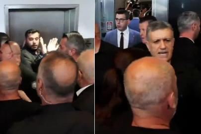 CHP Genel Merkezi'nde arbede! Partililerle güvenlikler birbirine girdi