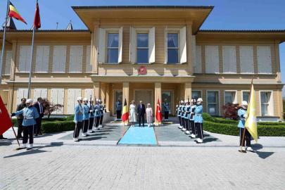 Cumhurbaşkanı Erdoğan, Belçika Kraliçesi Mathilde ile bir araya geldi