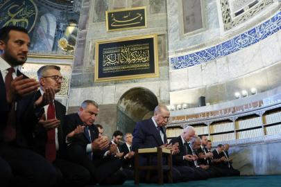 Cumhurbaşkanı Erdoğan, cuma namazını Ayasofya-i Kebir Cami-i Şerifi'nde kıldı