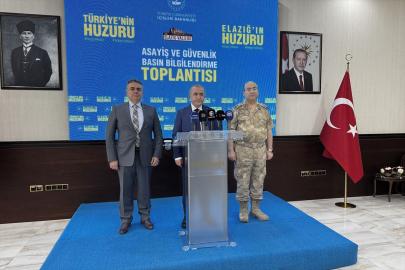 Elazığ'da "Asayiş ve Güvenlik Basın Bilgilendirme Toplantısı" yapıldı