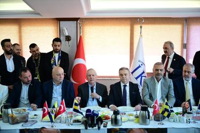 Fenerbahçe Başkan Adayı Yıldırım, Kapalıçarşı'da İstanbul Kuyumcular Odası'nı ziyaret etti