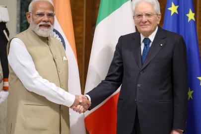 Hindistan Başbakanı Modi, İtalya Cumhurbaşkanı Mattarella ile bir araya geldi