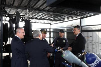 İçişleri Bakan Yardımcısı Çelik, Deniz Polisi Eğitim Merkezi'nde incelemelerde bulundu