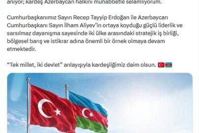 İletişim Başkanı Duran'dan 'Azerbaycan Bağımsızlık Günü' paylaşımı