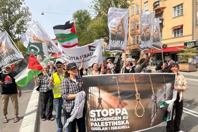 İsrail'in Küresel Sumud Filosu'na saldırısı İsveç'te protesto edildi
