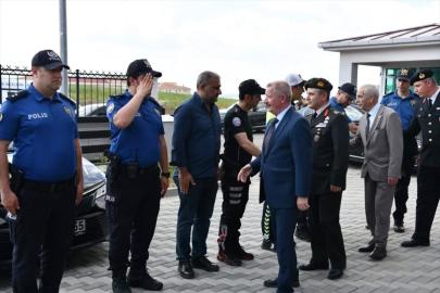 Keşan'da emniyet ve jandarmada bayramlaşma töreni düzenlendi
