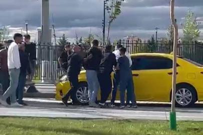 Malatya'da sürücülerin kavgası kamerada