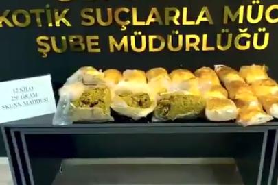 Osmaniye’de araçta 12 kilo 250 gram skunk ele geçirildi