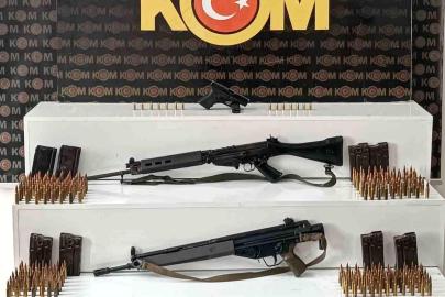 Şanlıurfa'da ruhsatsız uzun namlulu silahlar ele geçirildi
