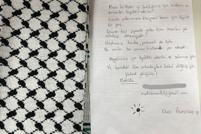 Sumud Filosu aktivisti Mallet'ten Türk sağlık çalışanlarına teşekkür mektubu