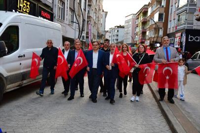 Terme'de "19 Mayıs" yürüyüşü yapıldı