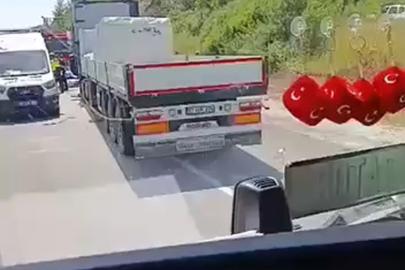 TIR ile çarpışan otomobildeki çift öldü