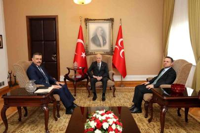 Adalet Bakanı Gürlek ve İçişleri Bakanı Çiftçi, TBMM'de MHP lideri Bahçeli'yi ziyaret etti