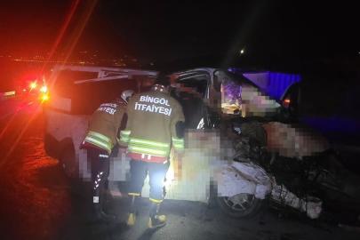 Bingöl'de hafif ticari araç yola çıkan ata çarptı: 1 ölü, 2 yaralı