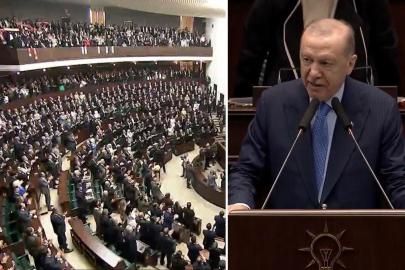 Cumhurbaşkanı Erdoğan'dan parti grubunu ayağa kaldıran İsrail sözleri