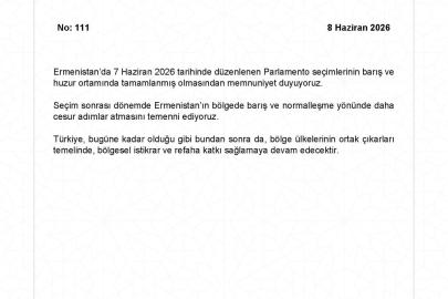 Dışişleri'nden Ermenistan'daki parlamento seçimlerine ilişkin açıklama