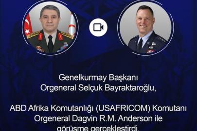 Genelkurmay Başkanı Bayraktaroğlu, ABD Afrika Komutanı Anderson ile Görüştü