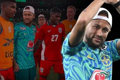 Maç sonu fotoğraf için sıraya girdiler! Neymar'a büyük ilgi