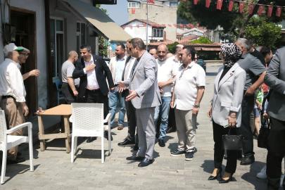 MHP İl Başkanı Tekin ve beraberindeki heyet Gemlik'te incelemelerde bulundu