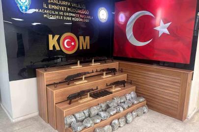Şanlıurfa'da silah ve uyuşturucu operasyonu: 2 tutuklama