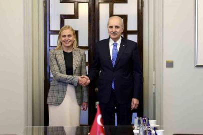 TBMM Başkanı Kurtulmuş, Finlandiya Dışişleri Bakanı Valtonen ile görüştü