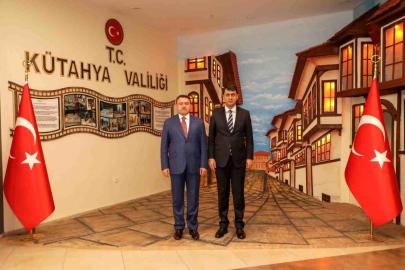 Uşak Valisi Kartal'dan Kütahya Valisi Işın'a iade-i ziyaret