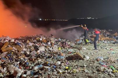 Çöplükte yangın