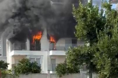 Evde çıkan yangın söndürüldü