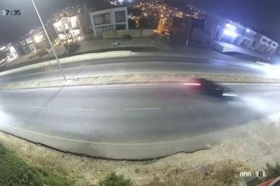 Bodrum'da otomobilin takla attığı kaza kamerada: 2 yaralı